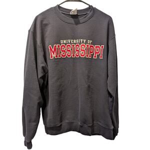 Mississippi University Champion Sweatshirt Pullover Large